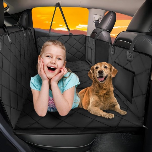ROUWINNE Back Seat Hammock‎ Extender for Dogs – SUV/Truck Cover 400lb